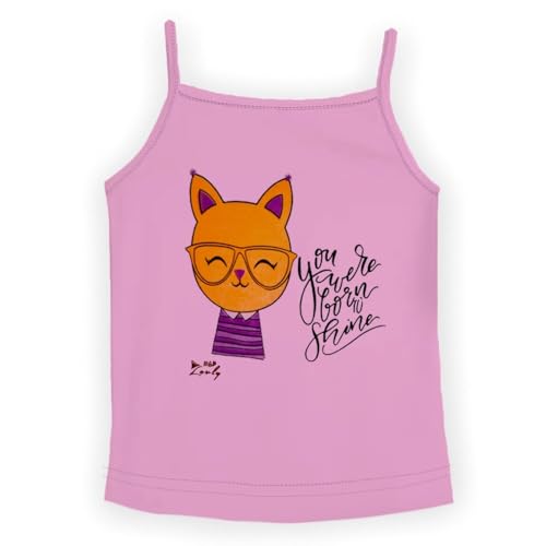 Image of HAP Kids 100% Cotton Multicolored Camisole Pack of Five