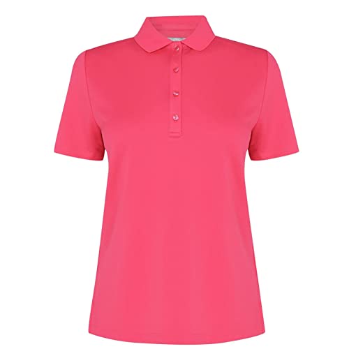 Callaway Women Tech Polo Shirt Ladies Rasberry Sorbet 10 (S)