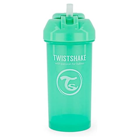 Twistshake Straw Cup Vaso de Aprendizaje para Beber con Antiderrame Boquilla con Silicona Pajita 360 ml Cover