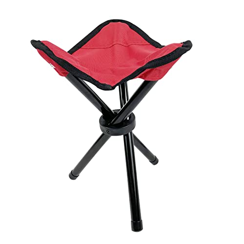 Cenbee Folding Camping Stool Portable Fishing Chair Seat For Camping Fishing Hiking Gardening And Beach (Red), Height 11.02 Inch #TOP6