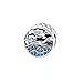 Produktbild SANHUA Charm 925 Sterling Silber Möwen Blauer Kubikzirkon Anhänger Charms Perlen Für Frauen Mädchen Mama, Kompatibel Mit Allen Europäischen Armbändern