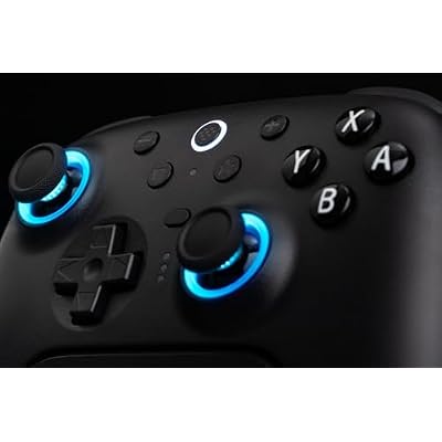 8BitDo Ultimate 2 Bluetooth Controller for Switch, Switch 2 and PC Windows, Switch Pro Controller with TMR Joysticks and Charging Dock, Tactile/Hall Triggers, Vibration & Motion Control, RGB Fire Ring