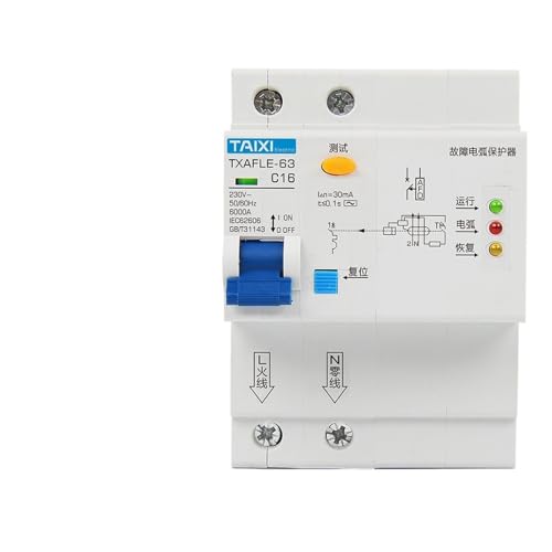 Arc fault circuit breaker AFCI Arc fault detector AFDD Fire protection arc protector(1P N C20A)