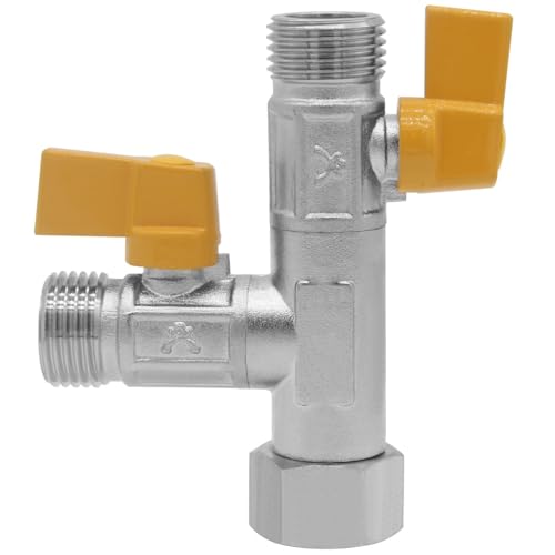 Image of YSIL RV 3 Way By-Pass Valve Replacement 1 /2 inch NPT RV Pump Converter Winterizing Kit Water Heater Pump Converter Winterizing Parts Water Diverter