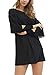 trueprodigy Casual Mujer Marca Vestido Basico Ropa Retro Vintage Rock Vestir Moda Sexy Deportivo Slim Fit Designer Fashion Cocktail Elegante, Colores:Black, Tamaño:XL