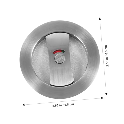 Cerrojo para puerta corrediza con privacidad acabado satinado para fácil instalación y uso interior miniatura 6