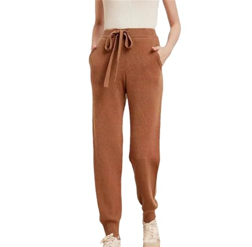 Pantalon de survêtement en laine tricoté premium Kelsiop pour femme