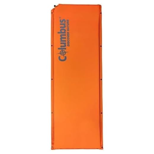 Columbus SM 7 Colchoneta Autohinchable, Unisex Adulto, Naranja, Talla Única