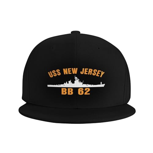 USS New Jersey Bb-62 Outdoor Baseball Hat Flat Hat3