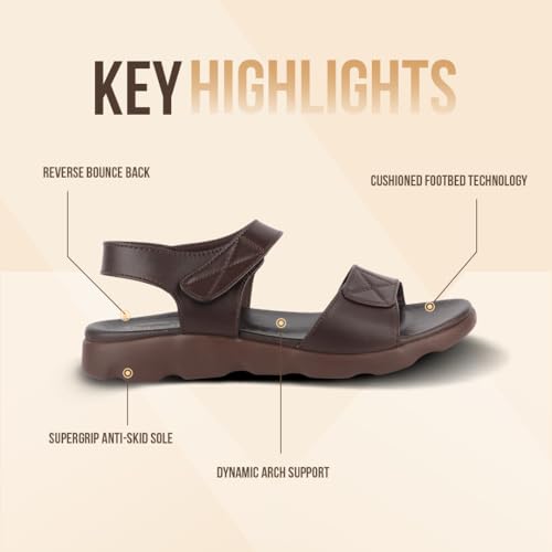Image of Medifeet Women's Orthopedic Soft Sandals, Black, Comfort Walking Footwear with Adjustable Straps