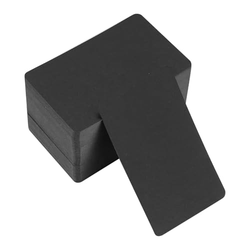 150 Stück Blanko Papier Karten, Karteikarten, Memory Karten Blanko, Spielkarten, Kraftpapierkarten, Visitenkarten Papier für Lernen Heimwerken Gedächtnis - Schwarz, 8,9 x 5,2 cm/3,5 x 2,04 Zoll
