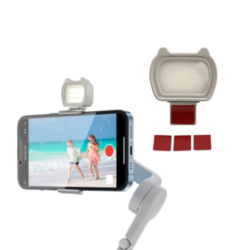 Luz de Relleno OM para OM 4/5/6/SE, Luz de Relleno Magnética con 3 Modos de Luz, Miniluz de Vídeo LED Ligera con Bonita Forma de Gato