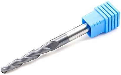 1pc Tungsten Solid Carbide Tapered Ball Nose End Mill Router Bits - Precision CNC Milling Tool for Wood and Metal(R1X47XD8X85L)