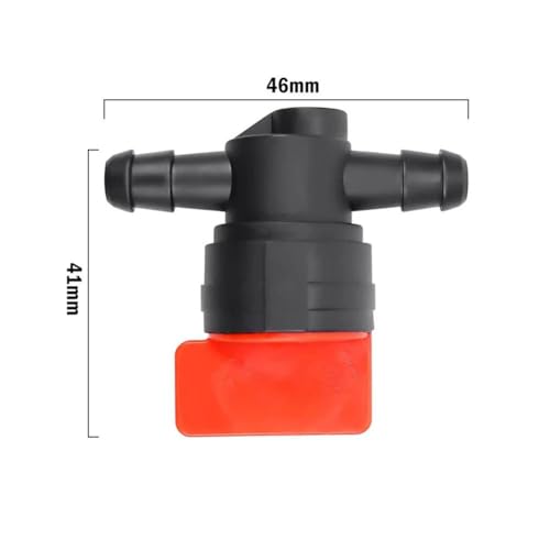 Robinet d'arrêt d'essence droit 1/4 durable avec colliers de fixation haute pression