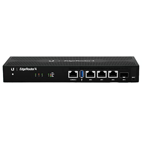 Image of Ubiquiti EdgeRouter 4, 4-Port Gigabit Router with 1 SFP Port (ER-4-US) (Renewed)