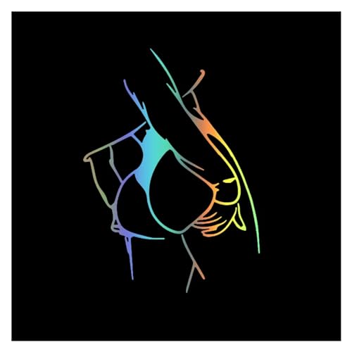 Sexig tjej rolig bil klistermärke vattentät vinyl dekal Cool bil styling biltillbehör(Laser)