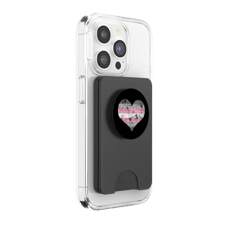 PopSockets PopWallet MagSafe Demigirl Cœur : porte-carte et support pour smartphone - 4