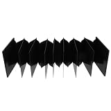 Homoyoyo Flexibler Schwarzer Pvc Faltenbalg Schutzhaube 100x100mm für Maschinen zur Minimierung Mechanischer Störungen und Schutz von Schienen und Schrauben