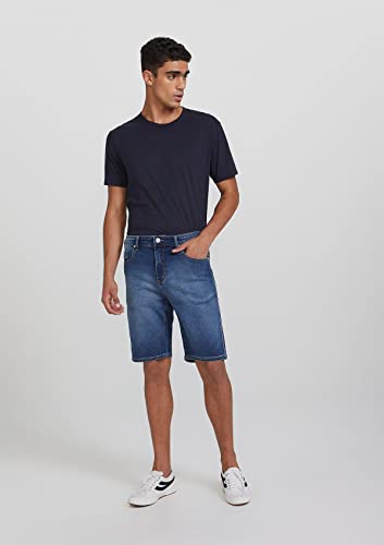 Bermuda Jeans Masculina Slim - Azul 048