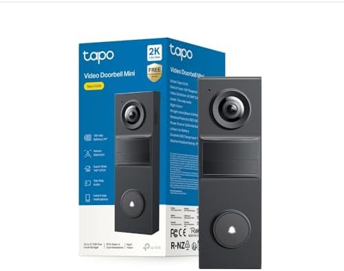 Tapo D205 2K 3MP WiFi Video Door Phone Battery 180 Days Field of View 160°