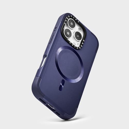 Coque iPhone 16 Pro bleu marine fine compatible MagSafe CASETiFY Force