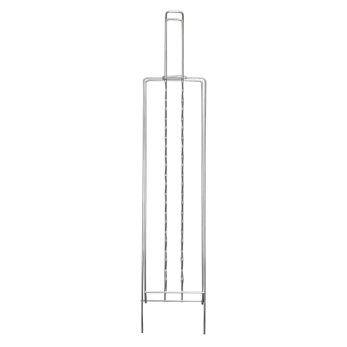 Kit com 2 Grelhas em Aço Cromado para Assar Linguiça/coração e 1 Espeto em Aço Inox para Queijo e Pã