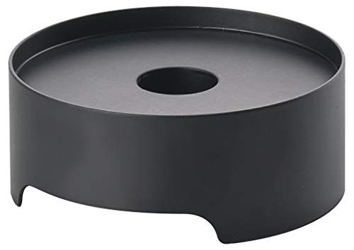Zone Denmark Singles Kerzenhalter, Kerzenständer aus Matt Lackiertem Metall, Durchm. 9 cm, Schwarz