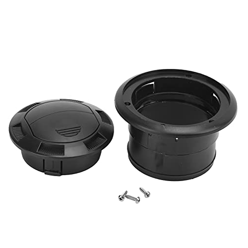Salida de ventilación de aire circular, Perilla Giratoria de Plástico de Alta Calidad para Aire Acondicionado, 75mm, Fácil de Instalar y Reemplazar para Coche, Autobús, Barco, Yate