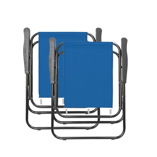 My Garden Foldable Picnic Chair (Set of 2) Comfortable Relaxing Camping Chair 600D Polyester Fabric Heavy Duty Garden Outdoor Folding Chair Lightweight & Folds Flat For Easy Storage