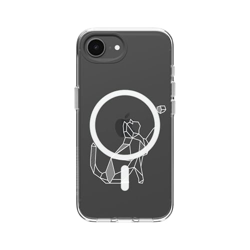 Coque Clear compatible Magsafe iPhone 17e 16e anti jaunissement chat