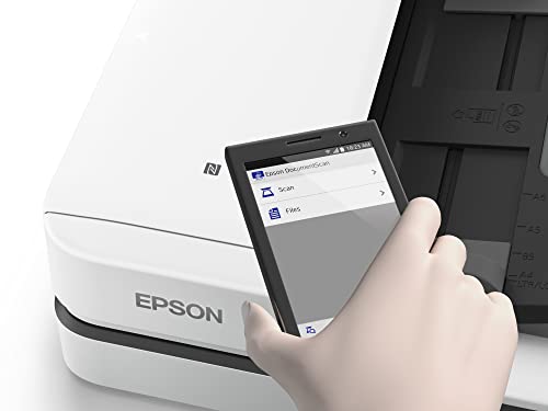 Epson WorkForce DS-1660W DIN A4 Dokumentenscanner (Scanner, kleine Standfläche, Dokumenteneinzug, Duplex, Drei-Pass, 600dpi, WiFi, NFC) – Bild 4