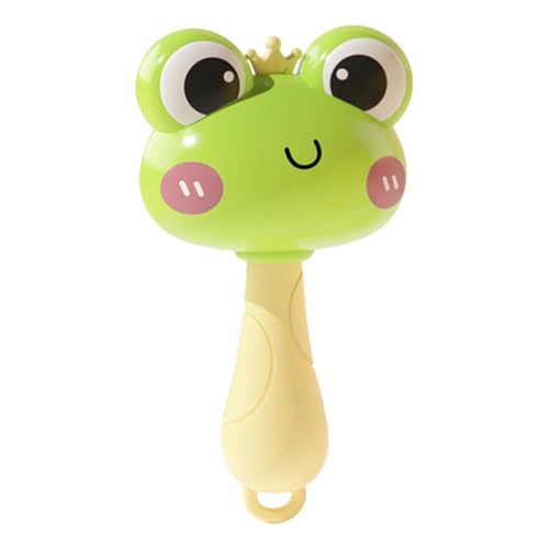 Maracas Para Niños - Sonajero Musical Bebé, Coctelera Animal | Rana Sonora Colorida Madera Natural, Juguete Despertar Bebé, Instrumento Divertido Educación Sensorial Ritmo Juegos Música Niño