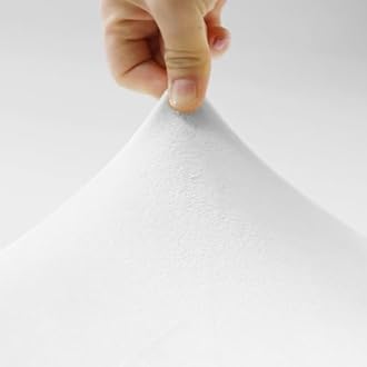 Lellen Bar Stool Covers Set of 2 - Velvet Chair Cover,Stretch Bar Stool Seat Covers,Removable Bar Chair Covers with Backs,Counter Height Bar Stool Chair Covers for Kitchen Dining Room Cafe(White)