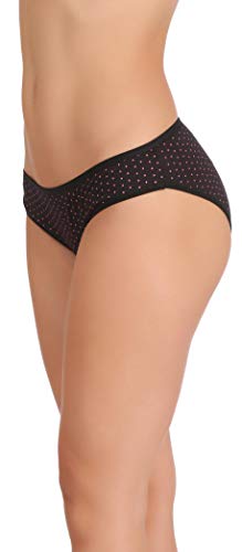 Image of Eve's Beauty Women's Polka Dot Cotton Bikini Panties - Pack of 3