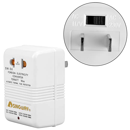 120v to 240v Converter + 110V/120V 220V/240V Step 70W Step‑Up&Down Voltage Converter Transformer (CN Standard Plug) up/Down Travel Adapter Suitable for Electrical Appliances Under 30w Plug4