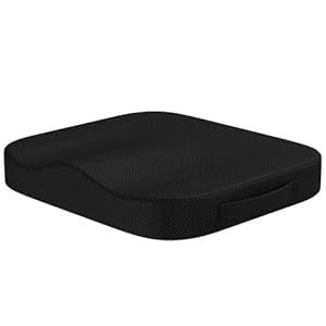 bonmedico Sitzkissen orthopädisch – Ergonomisches Memory Foam Kissen für Bürostuhl, Auto, Rollstuhlkissen oder…