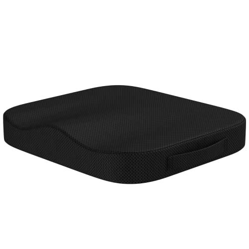 bonmedico Comfort Cushion, Ergonomisches Sitzkissen für besten Sitzkomfort, Stuhlkissen für Büro & Home Office aus innovativem Memory Foam, Sitzpolster universell einsetzbar