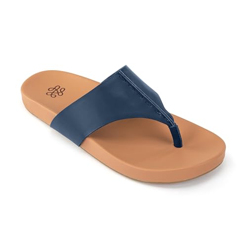 Image of The Sak Everly Slide Sandal - Women's Flat Fashion Slides with Soft Cushion Sole - Beach Slip On Sandals For Everyday