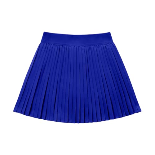 Girls' Athletic Skorts with Built-in Shorts, Flowy Pleated Design & Elastic Waist