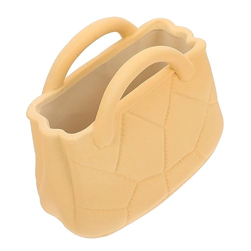 QUMIIRITY Jarrón De Cerámica para Bolso Adorable Decoración Florero para Sala De Estar Arreglo Floral para Adornar El Hogar
