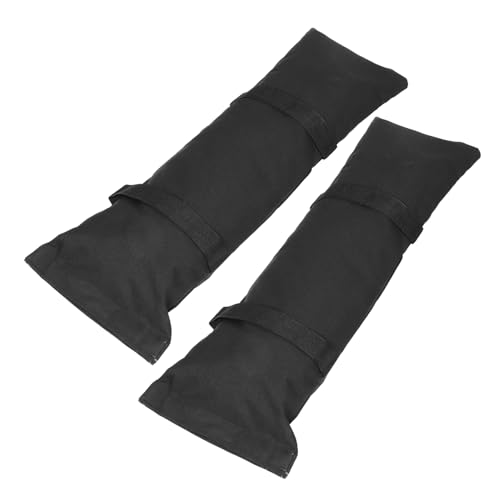 Bolsas de arena para camping en lona negra fáciles de almacenar para sombrillas 2