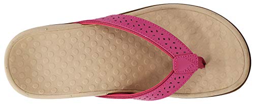 Vionic Women's Tide Perf Toe-Post - Ladies Flip Flops With Concealed Orthotic Arch Support Rouge 9 Medium Us #TOP4