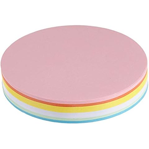 MAUL Moderation Cards Circle, 135 mm, 150 g/m² Paper, Usable On Both Sides, Assorted Colours, 120 Pieces Cover