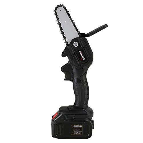 Mini sierra eléctrica recargable de corte rápido y manejo a una mano para jardín 5