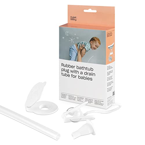 Hylat Baby Tuyau de vidange pour baignoire bébé 84-102cm - Compatible avec les marques : Keeper, Maltex, Hylat, Tega, Lapsi, Blanc