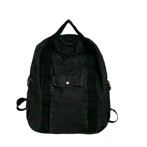 Sac à dos unisexe en jean pour voyage et gym avec fermeture éclair
