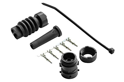 Connettore Maschio a Baionetta Aspöck 5 Pin Poli per Fanali Posteriori 12V 24V Spina Elettrica Ricambio Impianto Luci Cablaggio per Rimorchio Camion Bisarca Carrello