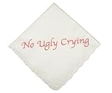 Perfect Bridesmaid Wedding Favor Pink No Ugly Crying Wedding Handkerchiefs Set of 8 by Wedding...