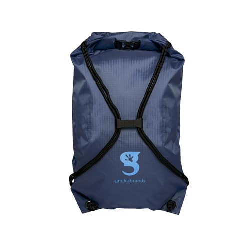 Image of geckobrands Embark 10L Drawstring Backpack - Waterproof, Lightweight Dry Bag for Beach, Hiking, and Light Water Activities