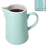 Extérieur : aspect pastel délicat en menthe avec gaufré, ,1L | Intérieur : blanc crème | Design harmonieux et moderne pour la table dressée